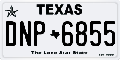 TX license plate DNP6855