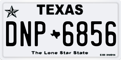 TX license plate DNP6856