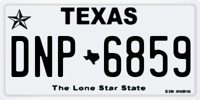 TX license plate DNP6859