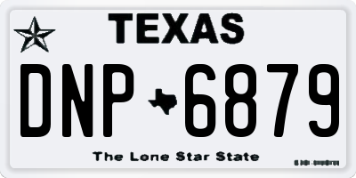 TX license plate DNP6879