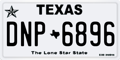 TX license plate DNP6896
