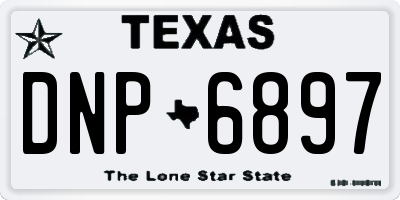 TX license plate DNP6897