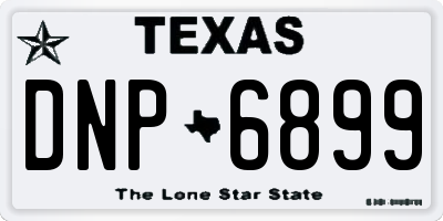 TX license plate DNP6899