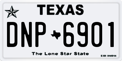 TX license plate DNP6901