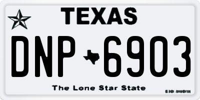 TX license plate DNP6903