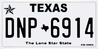 TX license plate DNP6914
