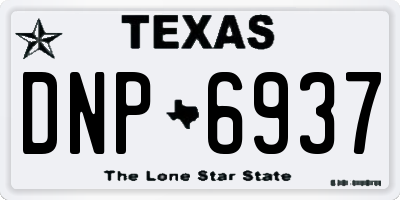 TX license plate DNP6937