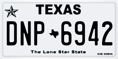 TX license plate DNP6942