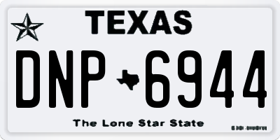 TX license plate DNP6944