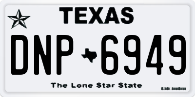 TX license plate DNP6949