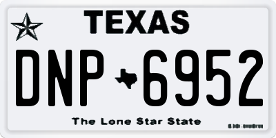 TX license plate DNP6952