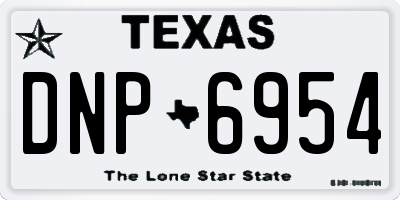 TX license plate DNP6954
