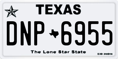 TX license plate DNP6955