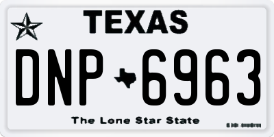 TX license plate DNP6963