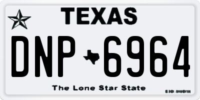 TX license plate DNP6964