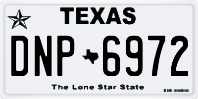 TX license plate DNP6972