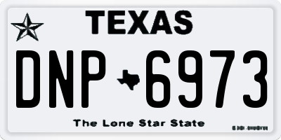 TX license plate DNP6973