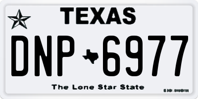 TX license plate DNP6977