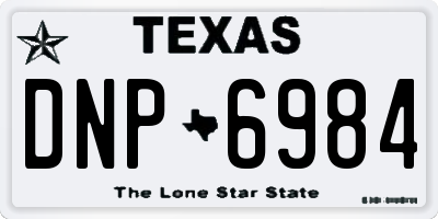 TX license plate DNP6984