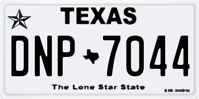 TX license plate DNP7044