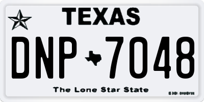 TX license plate DNP7048