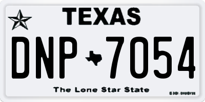 TX license plate DNP7054