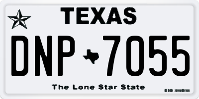 TX license plate DNP7055