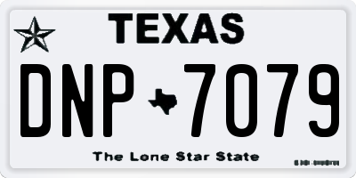 TX license plate DNP7079