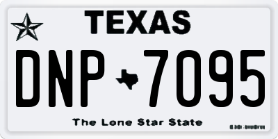 TX license plate DNP7095