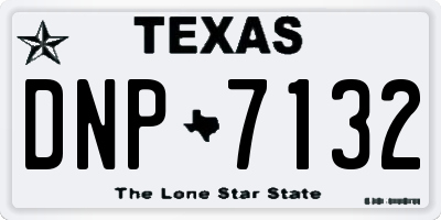 TX license plate DNP7132