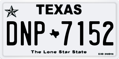 TX license plate DNP7152
