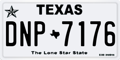 TX license plate DNP7176