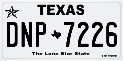 TX license plate DNP7226