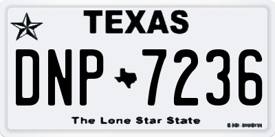 TX license plate DNP7236