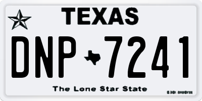 TX license plate DNP7241