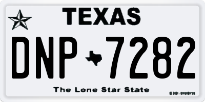 TX license plate DNP7282