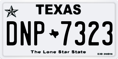 TX license plate DNP7323