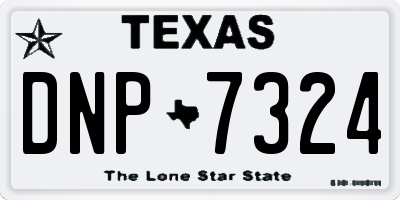 TX license plate DNP7324