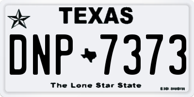 TX license plate DNP7373