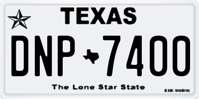 TX license plate DNP7400