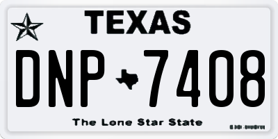 TX license plate DNP7408