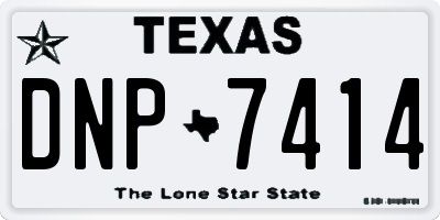 TX license plate DNP7414