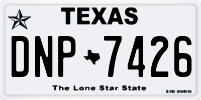 TX license plate DNP7426