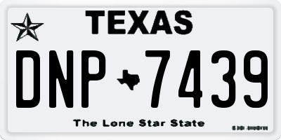 TX license plate DNP7439