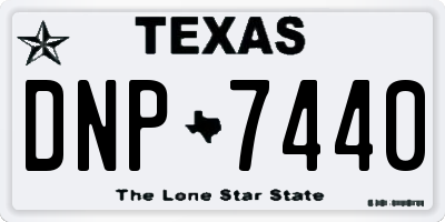 TX license plate DNP7440