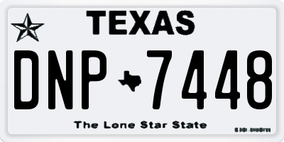 TX license plate DNP7448