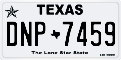 TX license plate DNP7459