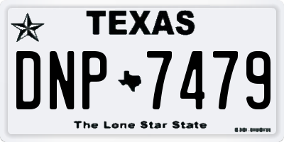 TX license plate DNP7479