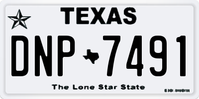 TX license plate DNP7491