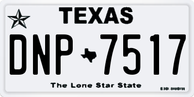 TX license plate DNP7517